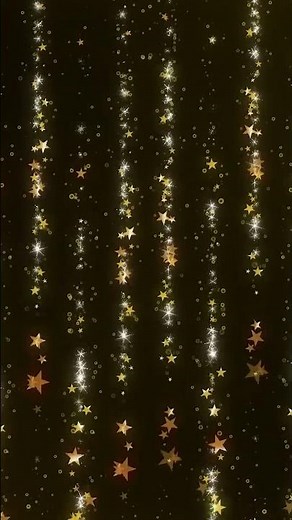 Festive Golden Confetti Rain Background for Events & Christmas | Gold Particles Movement VJ Loop