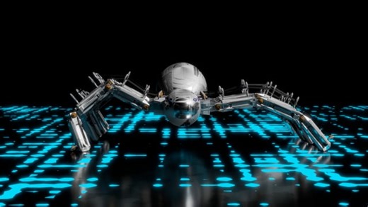 Spider, Robot, Fiction. Free Stock Video