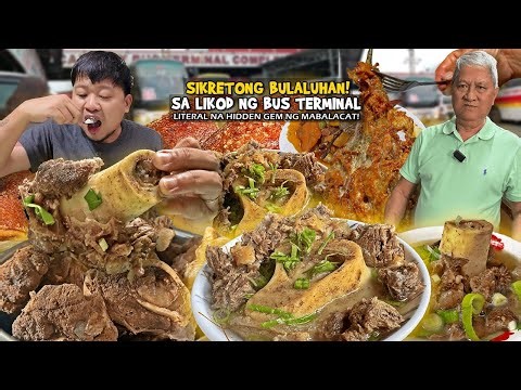 Sikretong BULALUHAN na Nakatago sa "Likod ng BUS TERMINAL!" na May LECHON KAWALI!