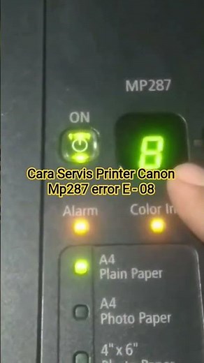 Cara Servis Printer Canon mp287 error E08 #printer #tutorial