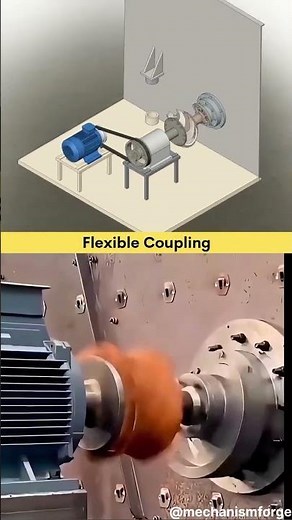 How a Flexible Coupling Works! 🌀 (3D vs. Real) #shorts
