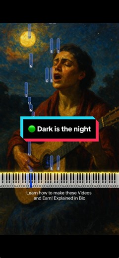 How to Play Dark is the Night on Piano - Easy Tutorial