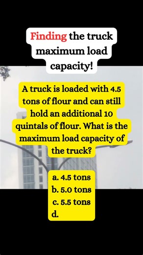 Weight conversion : finding maximum load capacity #shorts #riddlemathzone #maths