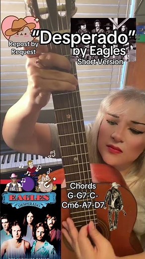 “Desperado” by Eagles (Repost) #easyguitartutorial #eagles #desperado
