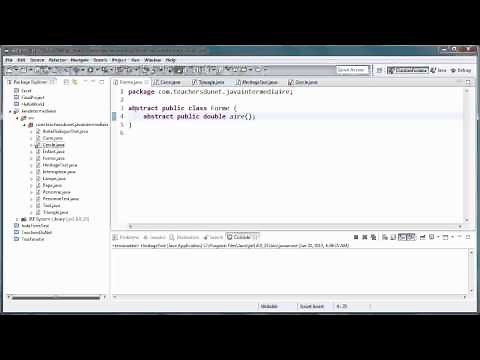 JAVA (Intermédiaire) - 24 - Classes abstraites et méthodes abstraites en Java