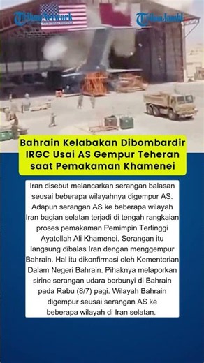 Bahrain Kelabakan Dibombardir IRGC Usai AS Gempur Teheran saat Pemakaman Khamenei