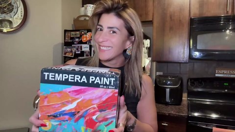 TMOL Washable Paint for Kids 42 Colors,Non-Toxic, Safe & Washable for Toddlers, Tempera Paint with Brushes, Palette & Bucket, School Project Art Supplies