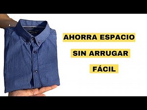 Cómo doblar una camisa manga larga