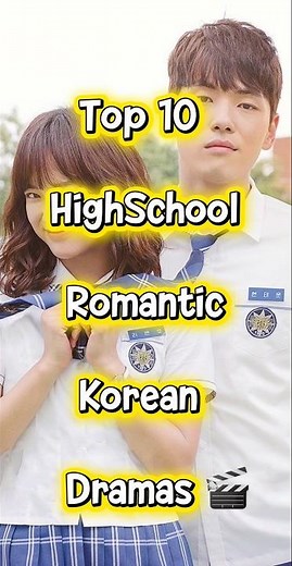 Top 10 High School Romantic K-Dramas You Must Watch ❤️ #kdrama #leeminho #viral #shorts