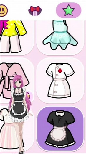 Pink Hair Maid Anime Girl 💗✨ | Cute & Clean Aesthetic #avatarworld #avatarshorts