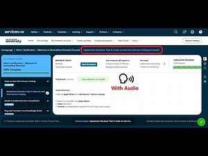 Assessment Simulator Task 5: Order an item from Service Catalog | Micro-Certification - ServiceNow