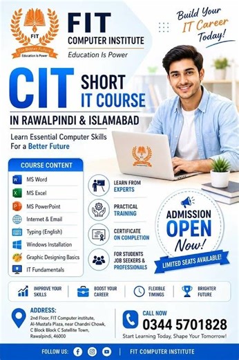 CIT Short IT Course in Rawalpindi And Islamabad
