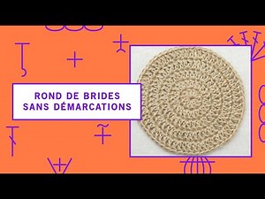 Rond de brides au crochet sans démarcations