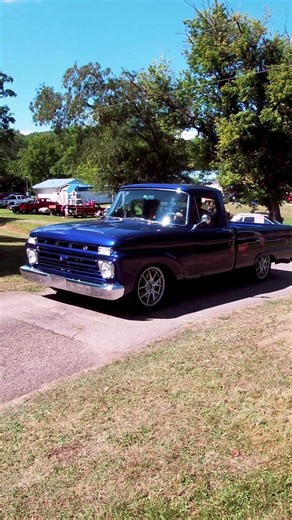 Ford Truck Blue American Legion Car Show Bellville Ohio