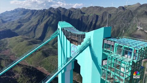 World’s tallest bridge officially opens in China