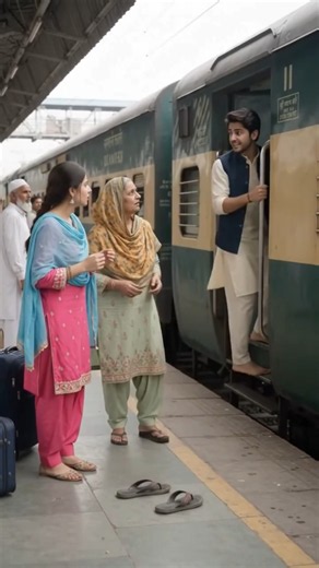 Amer Ki Chappal Platform Par Reh Gayi! 😂🚆#train #comedy #trending #shorts