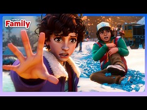 Snowball Fight Interrupted by Monster Attack! | Stranger Things: Tales From '85 | Netflix Family
