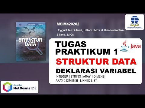 PRAKTIKUM 1 Struktur Data - Deklarasi Variabel dengan Bahasa Pemrograman Java - Universitas Terbuka