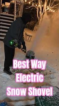 How to use Electric Snow Shovel Best Way #egopower #snowshovel #greenworks #dewalt #sunjoe #ryobi