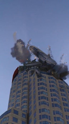 Pilot Screams Mayday! Before 737 Hits Building #fblifestyle #GTA #gaming #boeing #shorts | Airlines Games M1