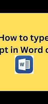 How to type superscript in Word on iPhone