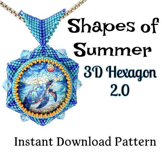 3D Hexagon 2.0 – Shapes of Summer Beading Pattern (instant Download) - Etsy