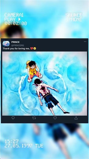 Ace death 💔😢 #ace #luffy #onepiece #anime