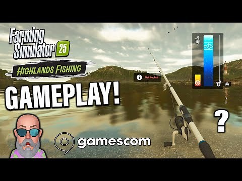 20 mins EXCLUSIVE HIGHLANDS FISHING GAMEPLAY Farming Simulator 25 (GAMESCOM 25)