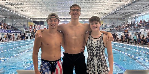Trio of Magi, past and present, competing at USA Swimming Futures Championships