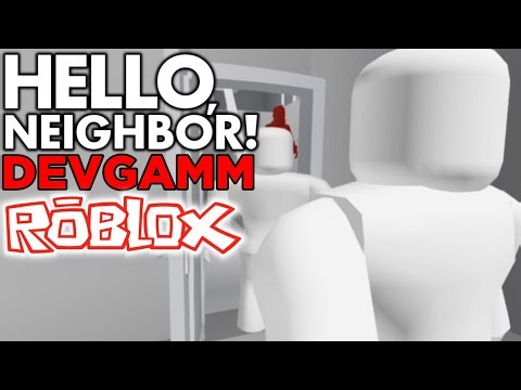 Playing Hello Neighbor! DevGamm | Roblox Recreation