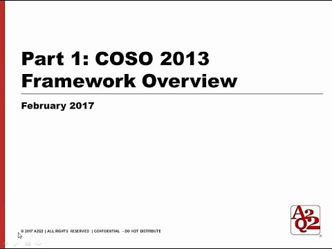 #91 | COSO 2013 Part 1 - Framework Overview