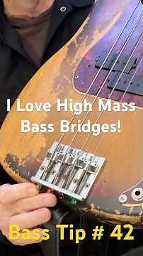 Bass Tip 43 Bass Replacement Bridges High Mass bass bridge Badass Hipshot Fender Himass #bassguitars