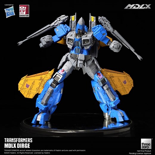 【Announcing the MDLX Dirge!】 threezero is proud to announce the release of the terrifying Decepticon Seeker Warrior –MDLX Dirge! MDLX Dirge will be available for pre-order on 19th March, 2025 at 9am HKT at threezero Store, threezero Tmall, and selected distribution partners worldwide. https://tinyurl.com/Dirge-EN TRANSFORMERS and all related characters are trademarks of Hasbro and are used with permission. ©2025 Hasbro. All Rights Reserved. Licensed by Hasbro. ※ This item is available worldwide,