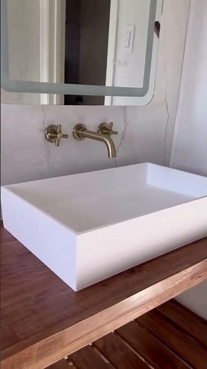 VIGO Montauk Rectangular Vessel Sink