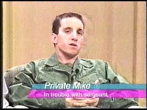 2000, Western Union commercial - Private Mike is in a lot of trouble