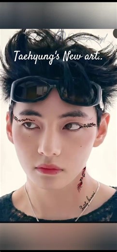 BTS V Sunglasses & Eye Tattoo | Cool Digital Art Short 💜‪@DemeloSkaargad‬