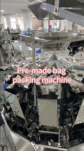 Pre made bag packing machine