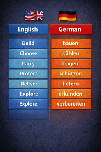 “English & German Verbs – Daily Vocabulary Shorts 🇺🇸🇩🇪”