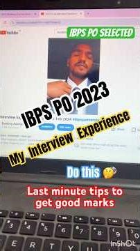 IBPS PO 2023 Experience ll Final Selected #ibpspointerview #ibpspo #result #interview #bankpo