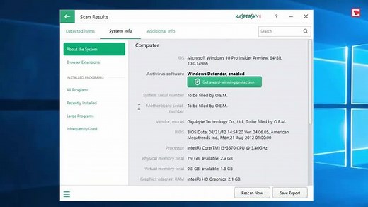 Kaspersky System Checker - Sicherheitslücken im System aufspüren