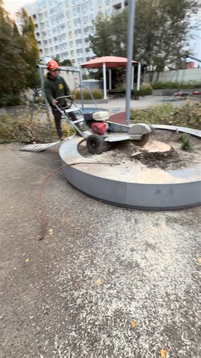 Removing stumps any way possible! No job is too difficult for Anderson’s #treeservice #stumpremoval #nyc | Anderson’s Tree Service