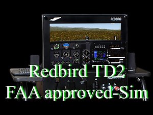 Air Cap Aviation | Janis flies an FAA Approved Redbird TD2 Simulator | Learn to Fly an airplane.