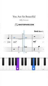 You Are So Beautiful - Billy Preston | Piano Sheet Music