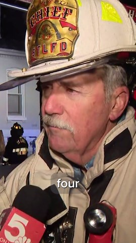Ice-covered roof collapses onto firefighter during south St. Louis house fire