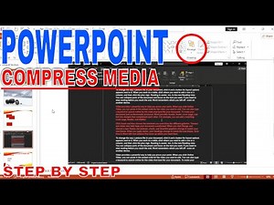✅ How To Compress Media In PowerPoint 🔴