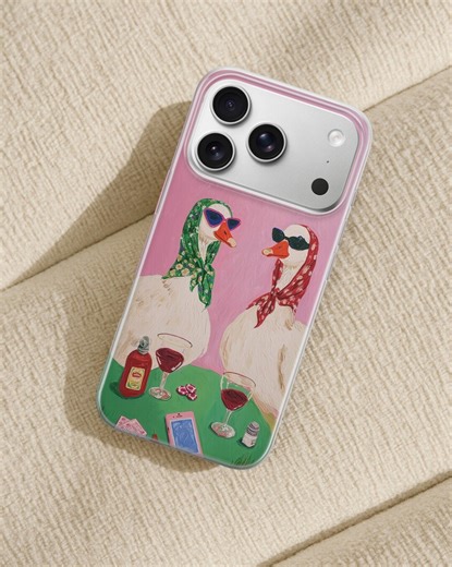Duck Phone Case Candlelight Dinner Animal Cover for iPhone 17 Pro Max, 16e, 15, 14, 13 & Samsung S26 Ultra, S25 Fe, A56, Pixel 10 XL, 9a, 8 - Etsy
