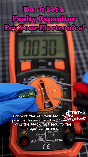 Cómo probar un capacitor con un multímetro