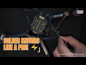 How to Solder Motors to ESC – Step by Step for FPV Drones! ⚡