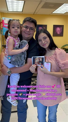 Ready to welcome our little one 💕 3D ultrasound   heartbeat saved in a penguin 🐧 = pure magic ✨ #BabyLove #3DUltrasound #HeartbeatBuddy #creatorsearchinsights #babyimage