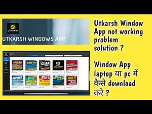 Utkarsh Window App Problem solution | Utkarsh Window App not working problem solution